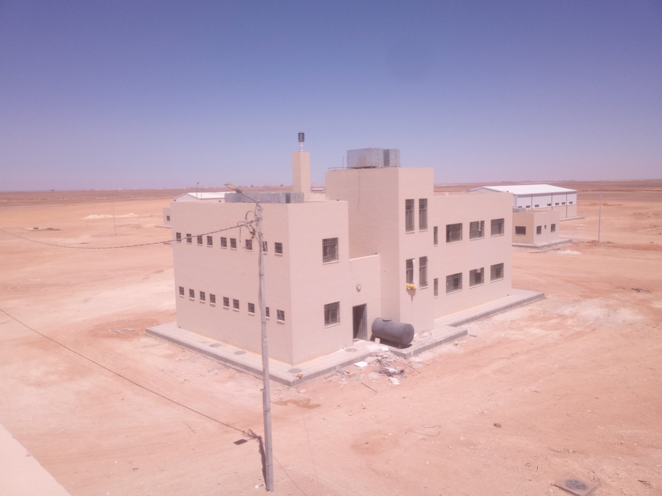 Construction of an administrative and logistical hub in El Ruweishid, Jordan